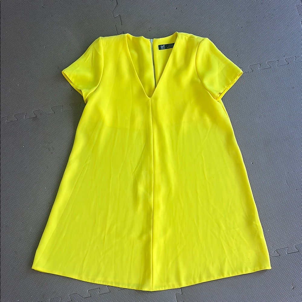 Zara Yellow Short Sleeve Boxy Tunic